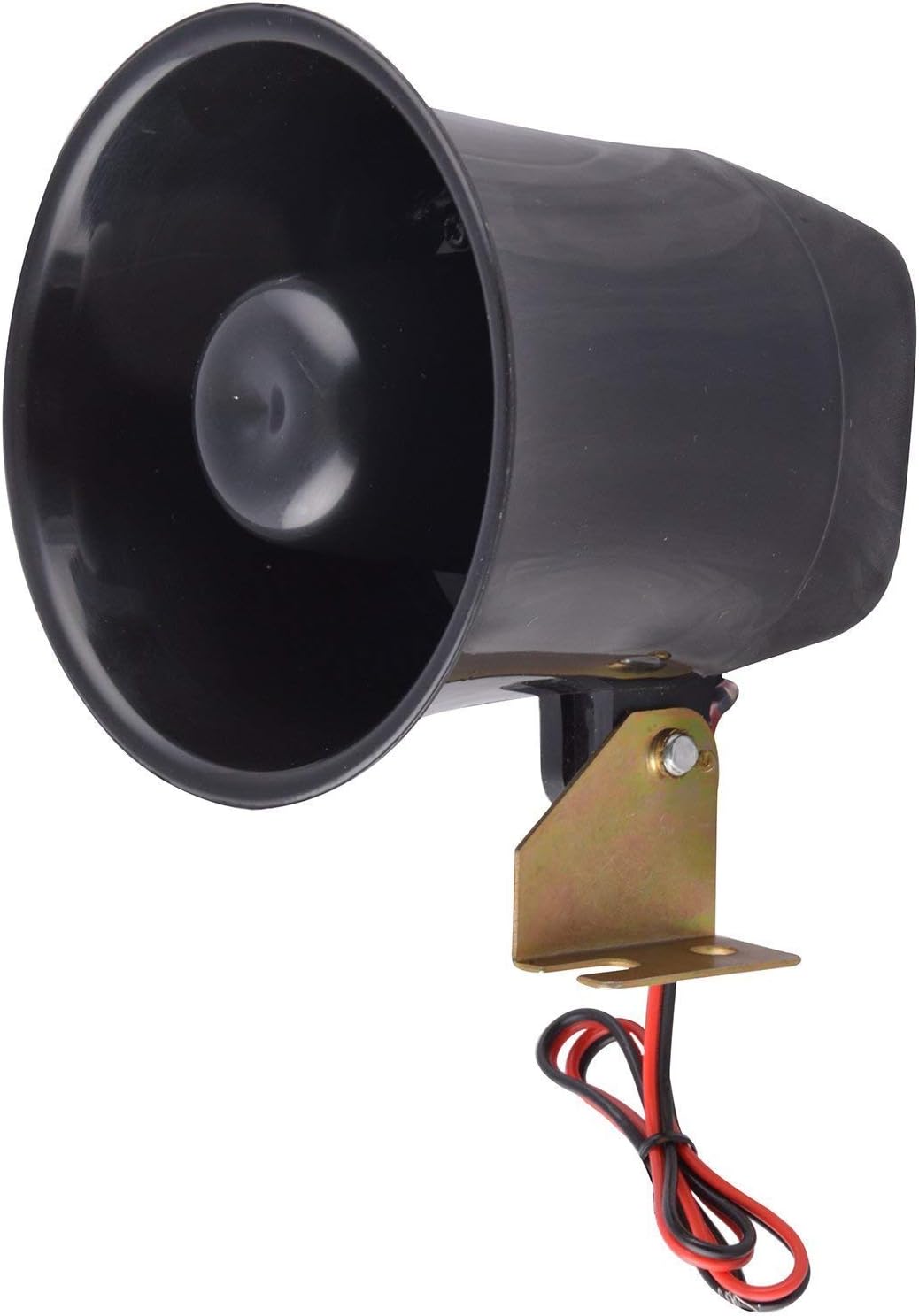 BLP Car Alarm Siren Sound Horn Single Ton, 12V 15W for Skoda/Ertiga/Toyota innova/Jeep/XUV (Black)