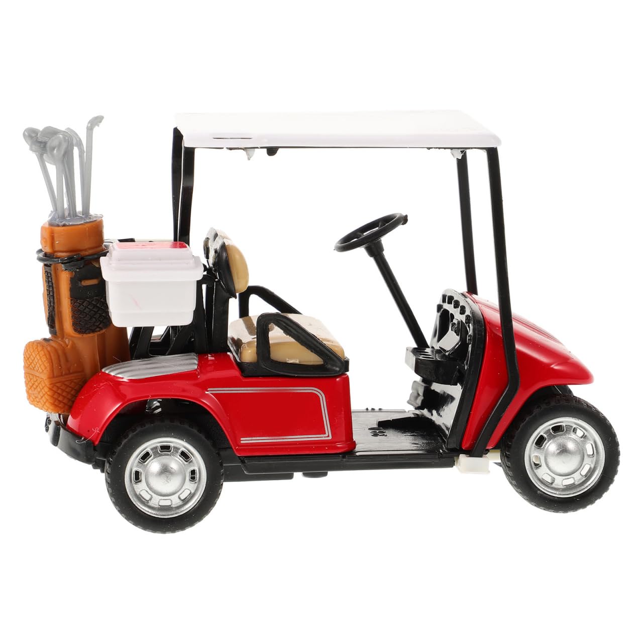 BESPORTBLE Alloy Car Mold 1 36 Scale Golf Cart Model Red Decorative Ornament for Office and Home for Sports Enthusiasts