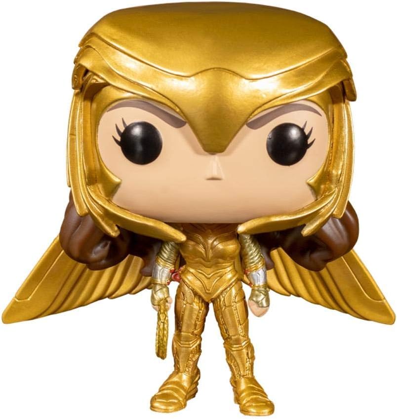 Funko 46661 Pop! Heroes: DC WW84 - Wonder Woman (Metallic Golden Armour Special Edition) #330, Multicolor, Standard - Image 3