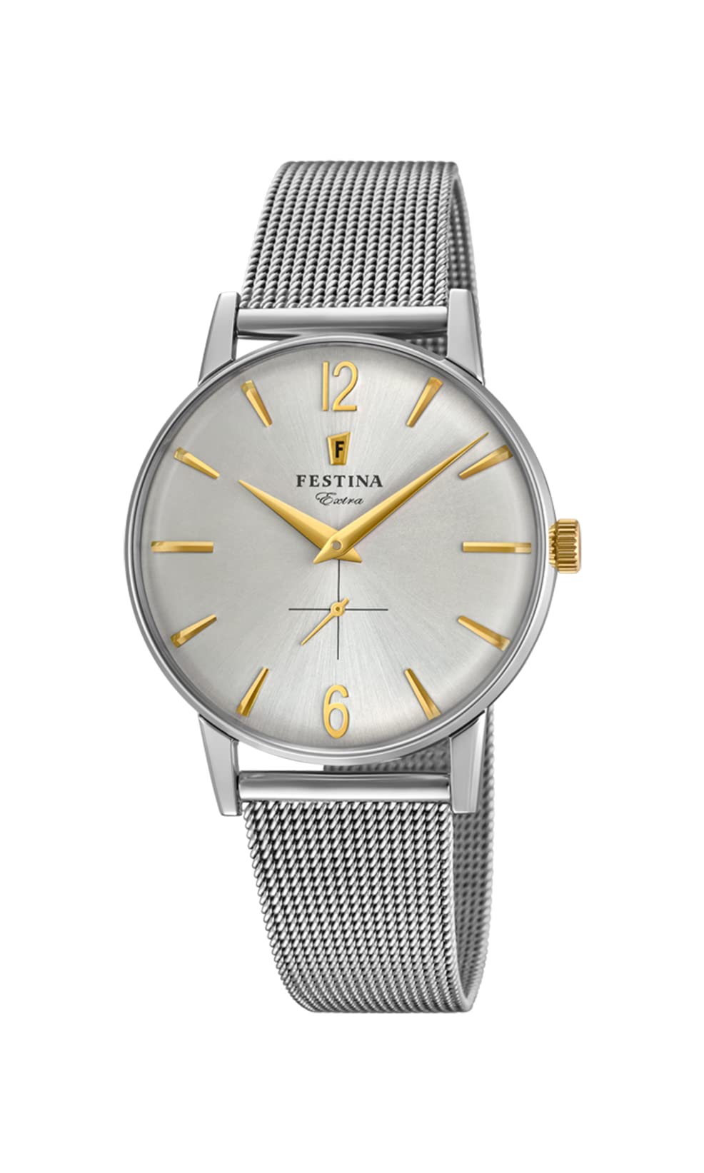 Festina Mens Quartz Watch, Analogue Classic Display and Stainless Steel Strap F20252/2