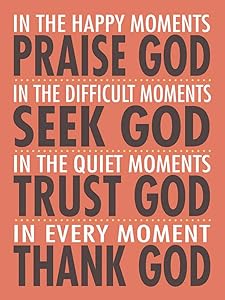 Praise God 12x16 Inspirational Poster Christian Art Print