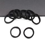 nuoshen 100 Pcs Hair Ties Cotton Elastic Band Bobbles for Thick Curly Hair Black view 4