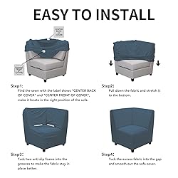 Easy-Going Stretch Sectional Corner Sofa Slipcover