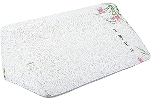 aqxreight Wedge Pillow for Back and Body Support High Density Sponge Posture Alignment Pillow with Removable Cover, Ideal for