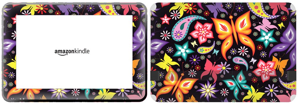 Get it Stick it SkinTabAmaFireHD89_27 Butterfly and Floral Theme Design Skin for 8.9-Inch Amazon Kindle Fire HD
