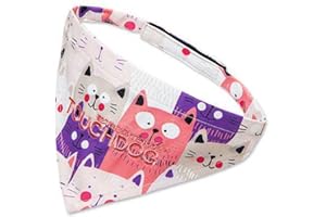 Touchdog ®'Head-Popper' Fashion Designer Printed Velcro Dog Bandana
