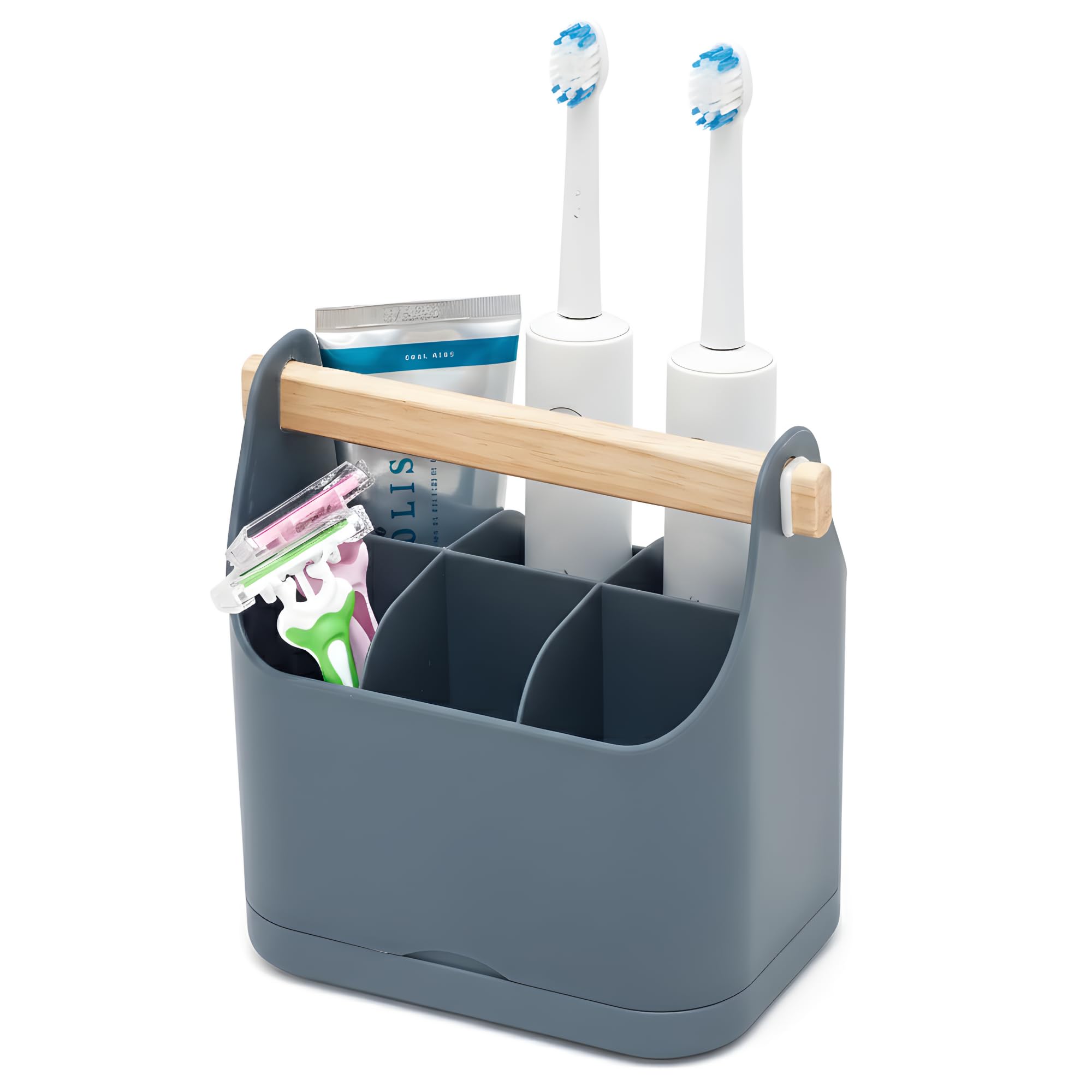 simplywire – Toothbrush Holder – Bathroom Organiser – Grey