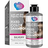 Eco finest Fixed Color Shampoo, Color Depositing Conditioner Colorwash, Color & Care While You Cleanse Hair, Low-lather Hair Dye Shampoo - SILVERY