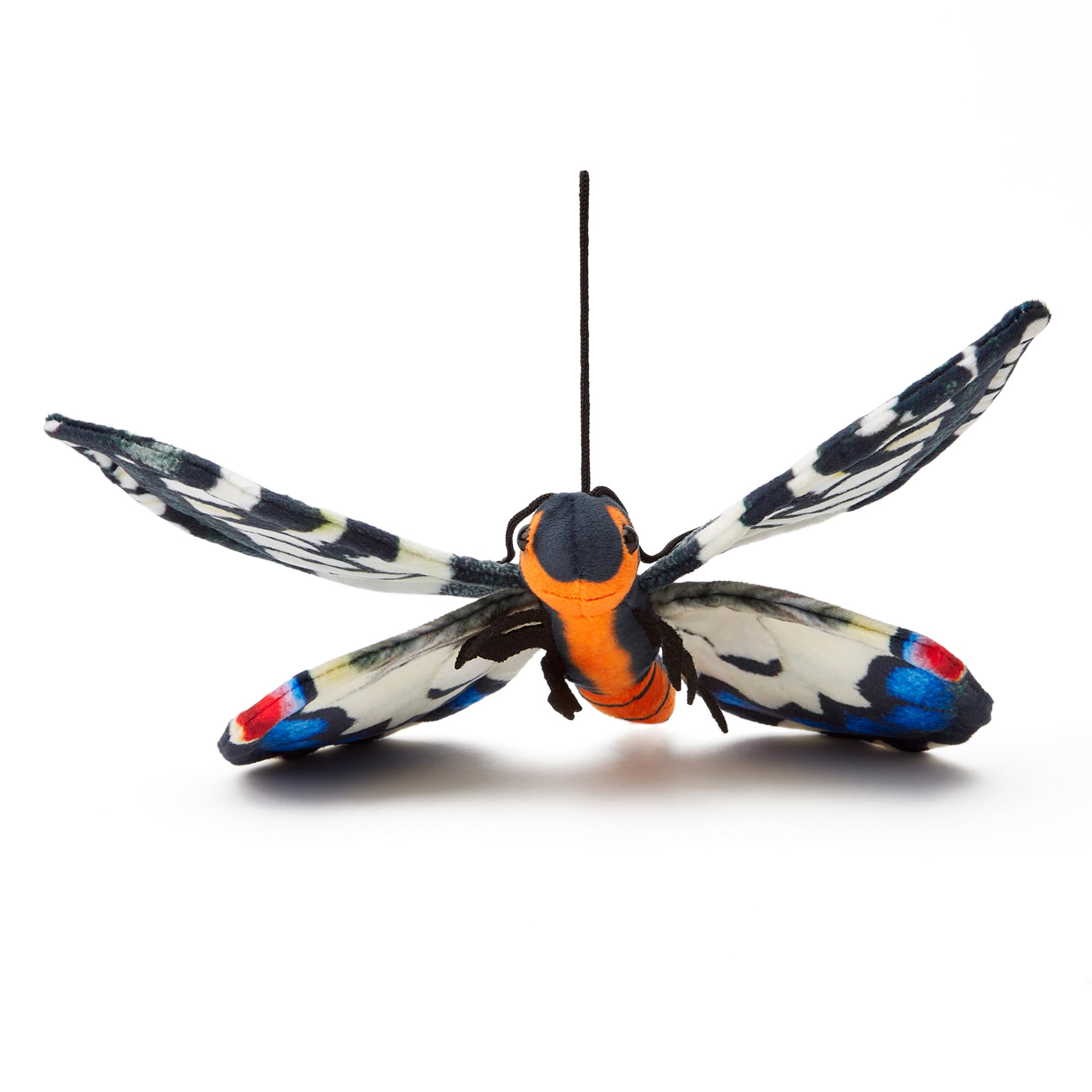 Zappi Co 100% Recycled Plush Swallowtail Butterfly Toy (28.5cm Width) Stuffed Soft Cuddly Eco Friendly animals Collection For New Born Child First kid — image 1