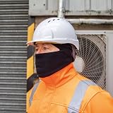 JSP Surefit Thermal Safety Helmet Liner Black with Removable Face Covering view 3