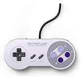 Retroflag Classic Wired USB Gaming Controller Support XINPUT, DINPUT Mode and Turbo Function Compatible with Raspberry Pi, Wi