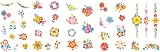 Avenir Creative Set Nail Stickers & Tattoos Flowers 2 Tattoos 1 Sticker Box view 2