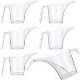 6 Pack Measuring Funnel Pitchers, 1000ml Large Capacity Easy Pour Measuring Cup with Long Spout for Soap Cakes Making, Fillin