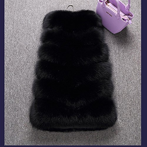 FOLOBE Dames Winter Warm Faux Fur Vest Jas Jas - Image 4