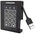Apricorn 1TB Aegis Padlock SSD 256-Bit, FIPS 140-2 Level 2 Validated Ruggedized USB 3.0 Encrypted External Portable Drive (ASSD-3PL256-1TBF)