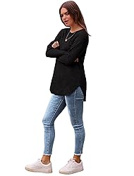Saloogoe Womens Tops Dressy Casual Long Sleeve