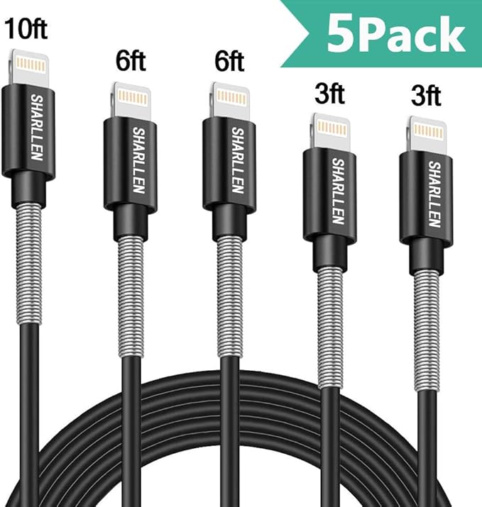 Amazon Com Sharllen Mfi Certified Lightning Cable Spring Iphone