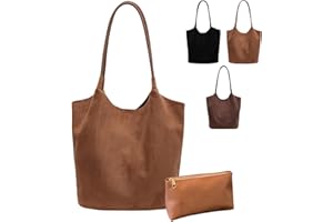 MOMOTALO Suede Bag,Suede Slouchy Bag,Suede Tote Bag for Women,Tote Bag for Women,Womens Tote Bag Purse,Tote Bags