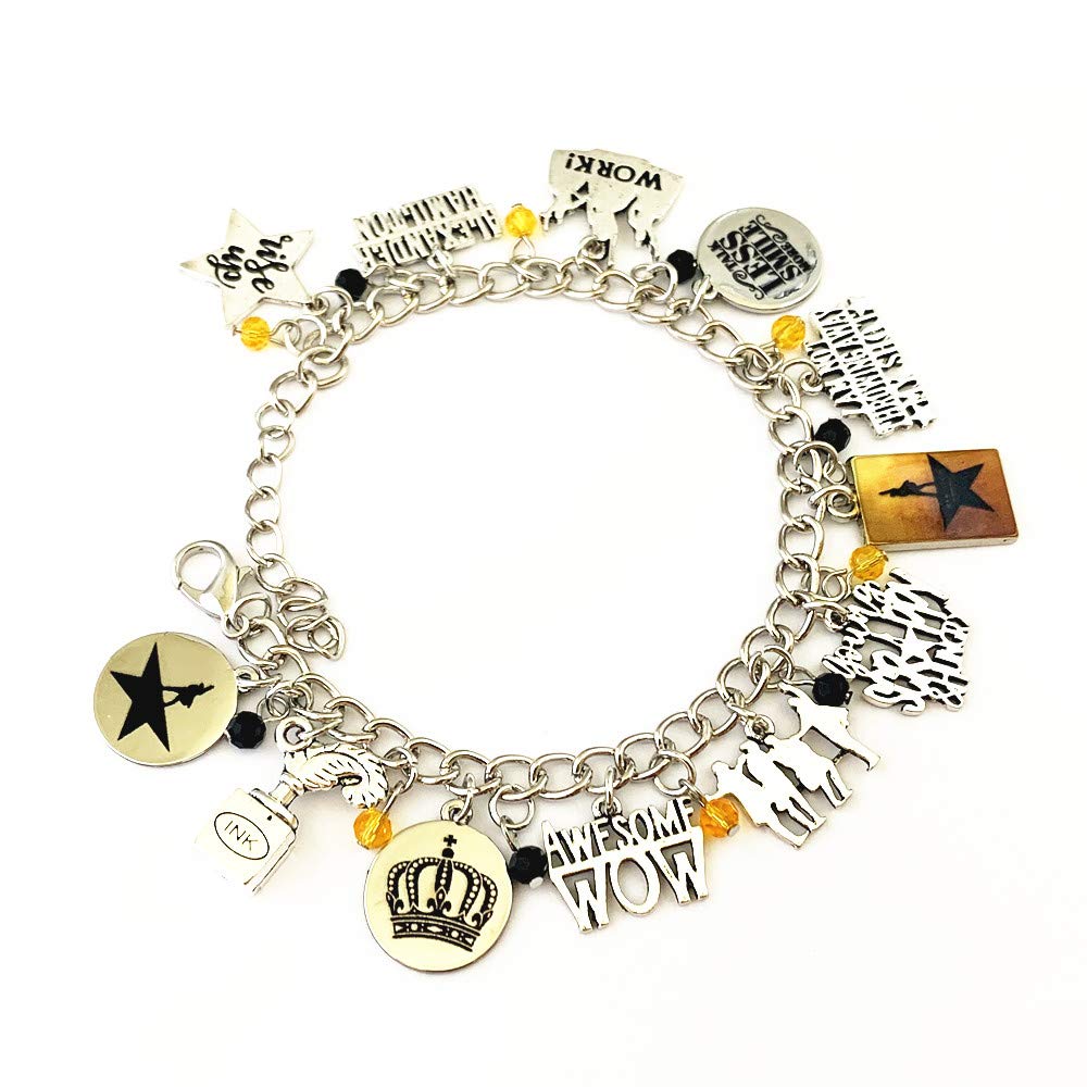 Broadway Musical Charm Bracelet Gifts for Girl Woman Men