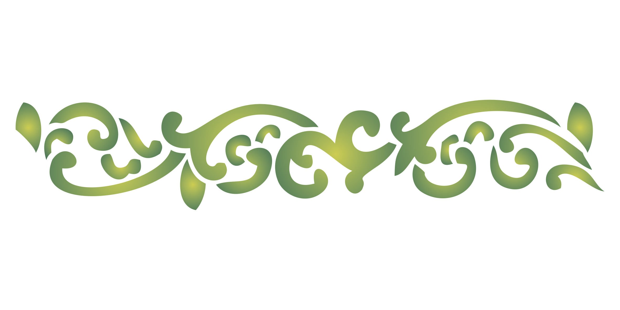 Gothic Border Stencil - 30.5 x 5.5cm (M) - Reusable Medieval Goth Architecture Abstract Wall Stencil Template