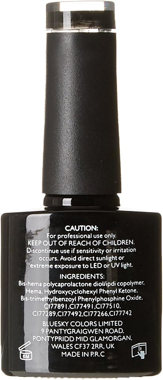 Bluesky Gel Nail Polish, Jet Black A021, Long Lasting, Chip Resistant, 10 ml (Requires Drying Under UV LED Lamp) - Image 3