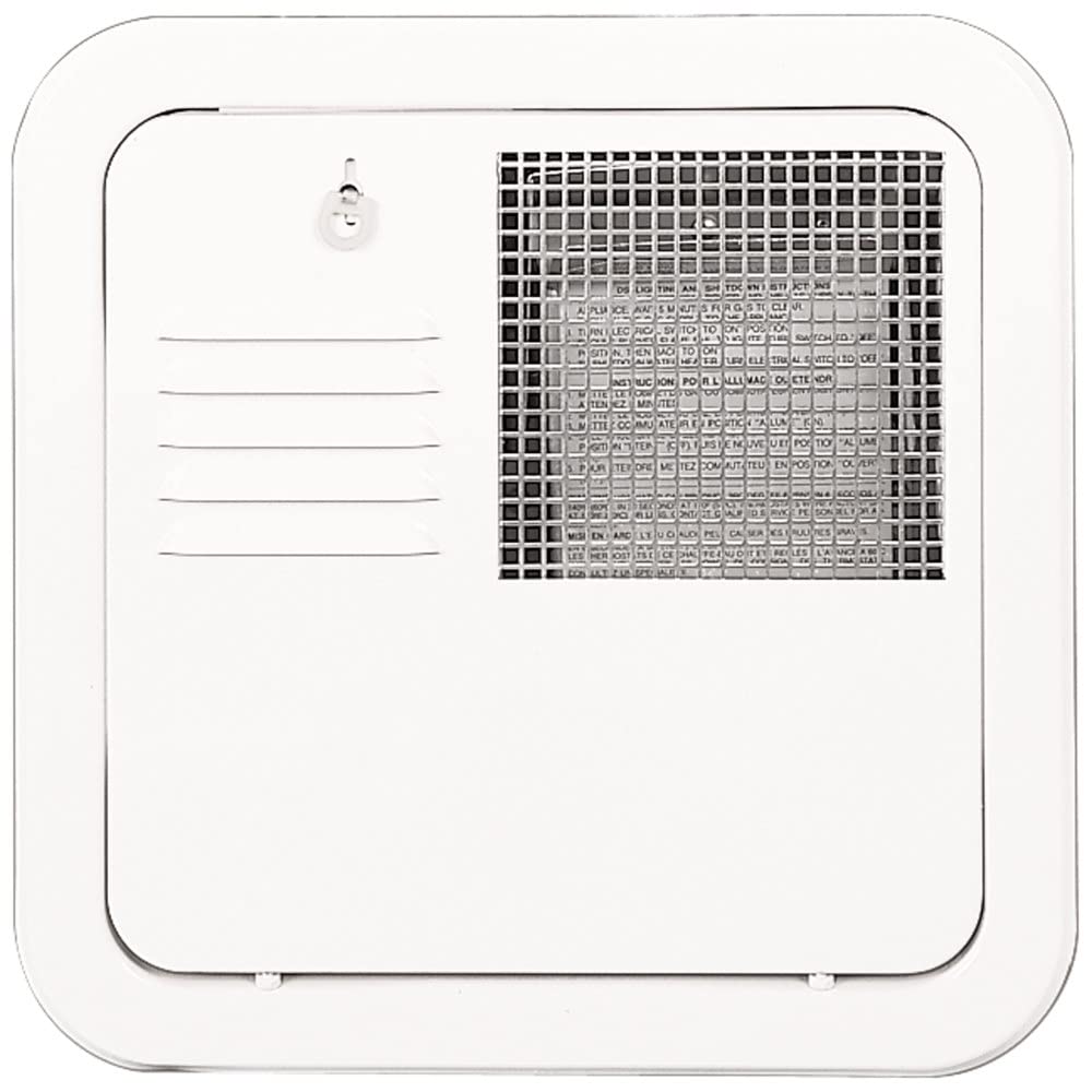 Photo 1 of Suburban Direct Fit Flush Mount Water Heater Replacement Access Door, Polar White Exterior Access Door, Use with Suburban 10 and 12 gallon tank water heaters (6259APW)