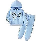 Girls Clothes Fall Winter Toddler Outfits Leopard-print Hoodie Sweatshirt + Sweatpants 2 Piece Set 4-12 Years