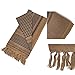 Premium Military Shemagh Scarf Tactical Desert Arab Head Neck Scarf Wrap (Khaki)