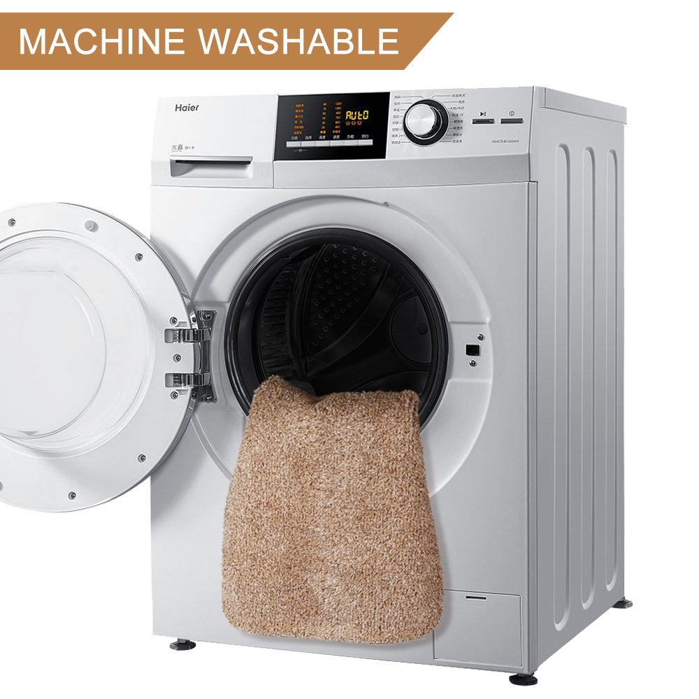 Indoor Outdoor Doormat Non Slip Door Mats Super Absorbent Entrance Rug Carpet with Brush by Yblntek