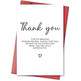 hvdler Sweet Thank You Card for Women Men, Heartfelt Appreciation Gift for Family Friends, Boss's Day Card for Boss Leader Manager, Thank You for All That You Do