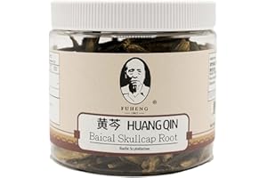 Huang Qin - 黄芩 - Baical Skullcap Root - FUHENG福恒 - Since 1905-100g 1 Container Not Powdered