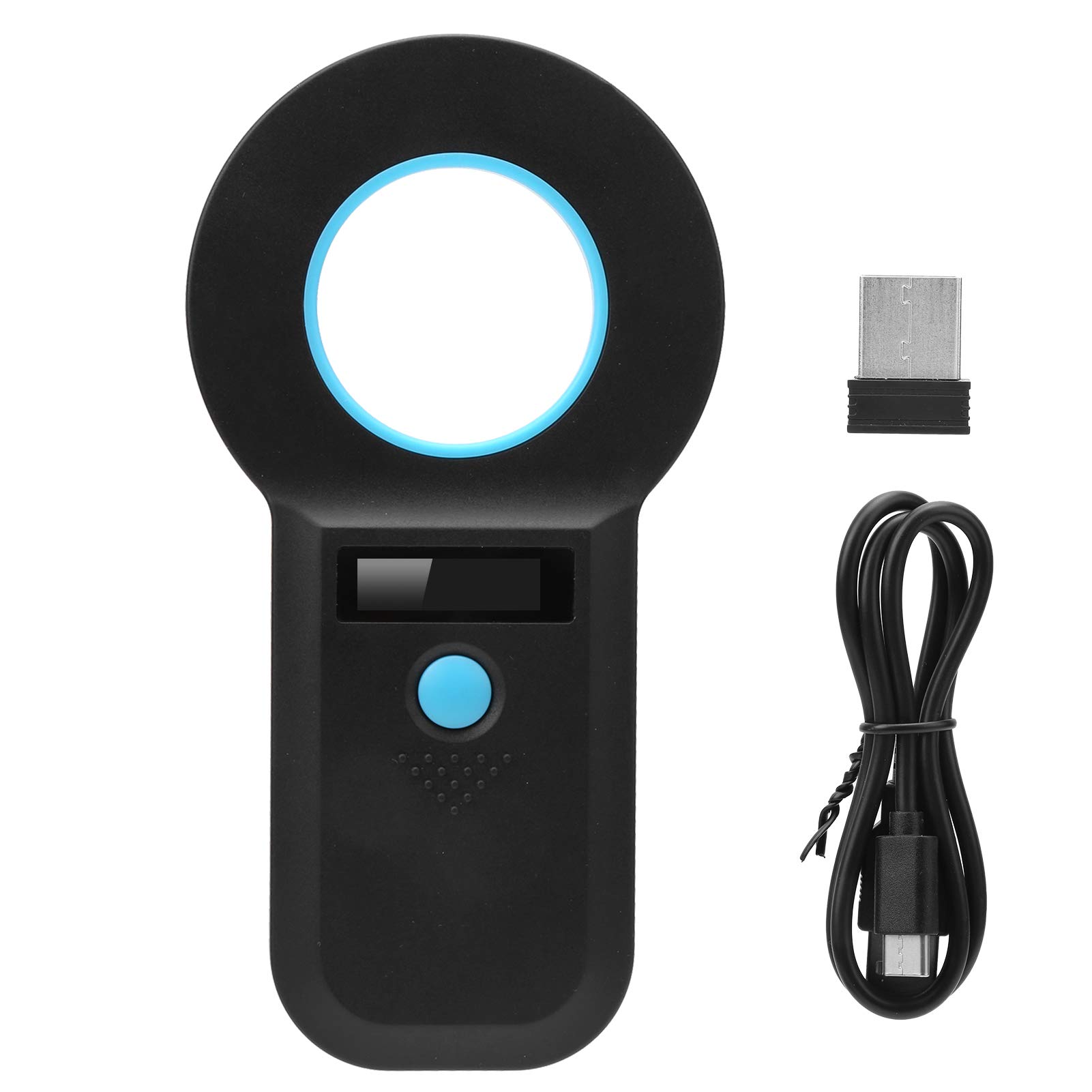 FILFEEL Animal ID Reader, Animal Chip Reader Microchip Bluetooth Scanner for RFID chicken/duck/goose/pigs/bovines/sheep Microchip (134.2Khz/125Khz) Rechargeable