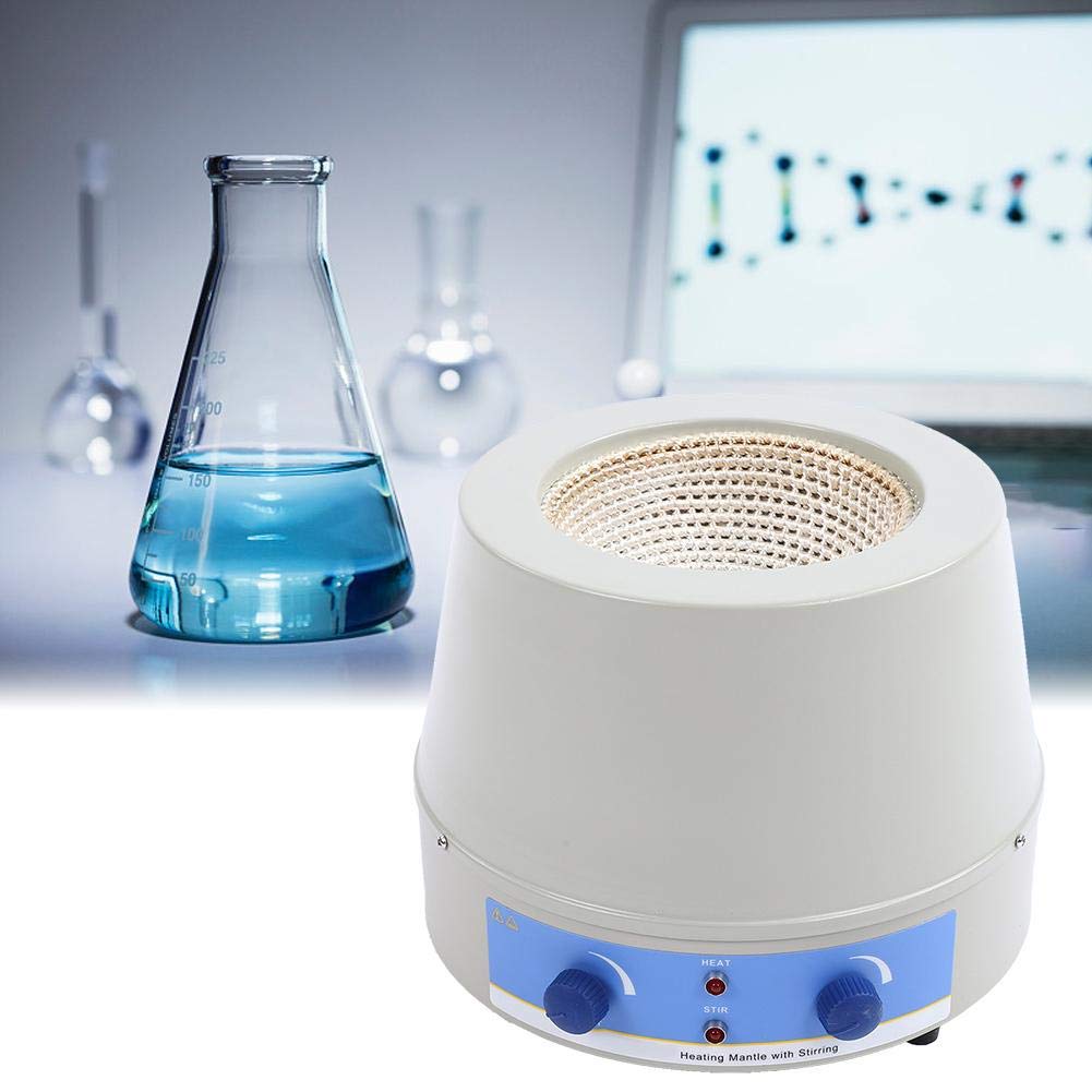 Laboratory Magnetic Stirrer, 1000ml Temperature Control Heating Mantle Magnetic Heating Mantle Kit 100-240V for Stirring Capacity Lab Liquid Mixing(US)