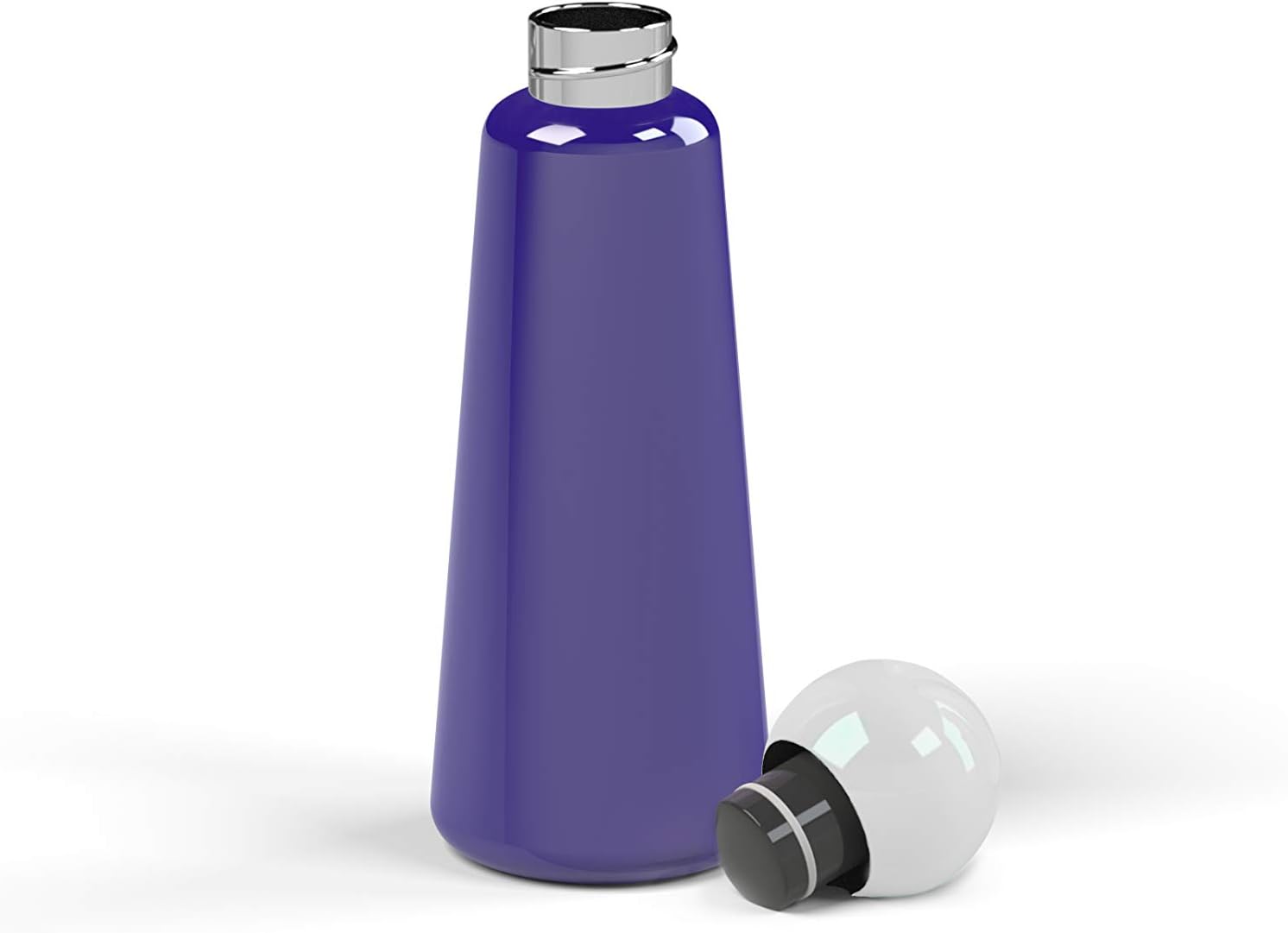 Stainless Steel Water Bottle, Indigo & White, 500 ml - Image 3