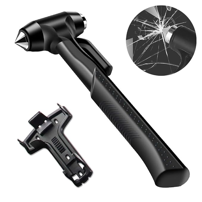 Outgeek Car Hammer Portable Multifunctional Ergonomic Handle Emergency