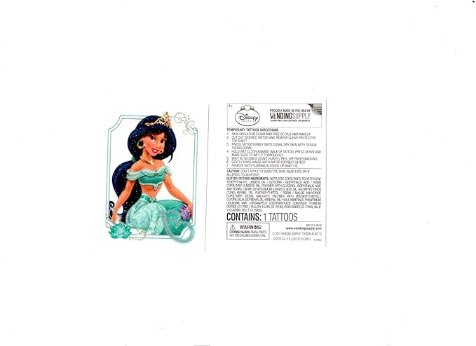 Amazon Co Jp Vending Supply Inc ディズニープリンセス ステッカー タトゥー シール C ホビー