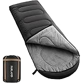 FARLAND Sleeping Bag for Adults, Cold Weather & Warm Plush Fleece-Lined Interior - Portable Waterproof Windproof with Compression Sack for Camping Hiking Traveling Indoor & Outdoor