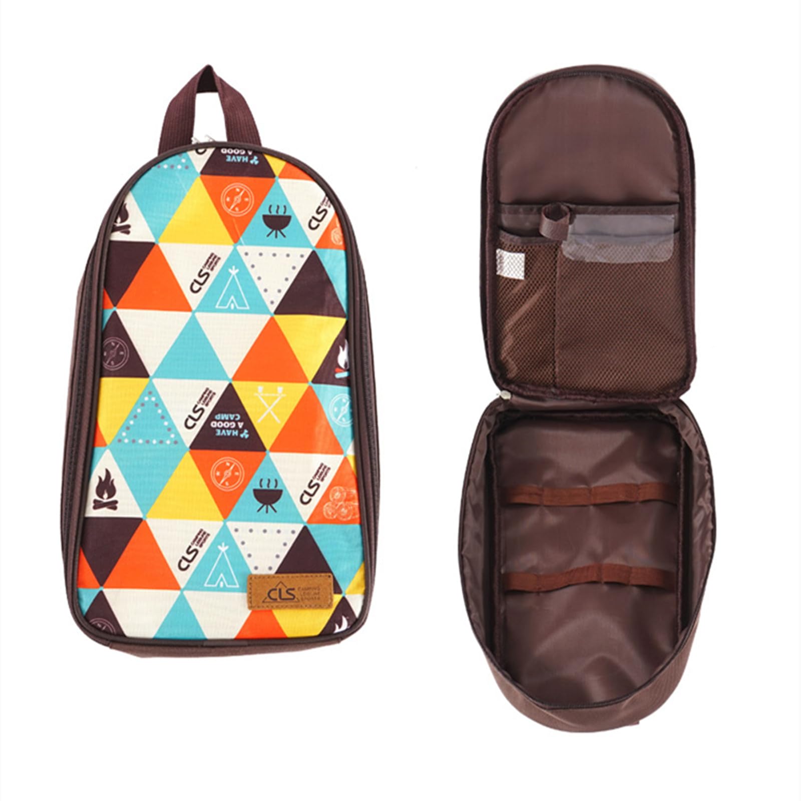 OHAOLYLE Camping Utensils Organizer Bag Travel Cooking Storage Bag Large Capacity Flatware Cutlery Bag Wash Bag for Travel Picnic BBQ