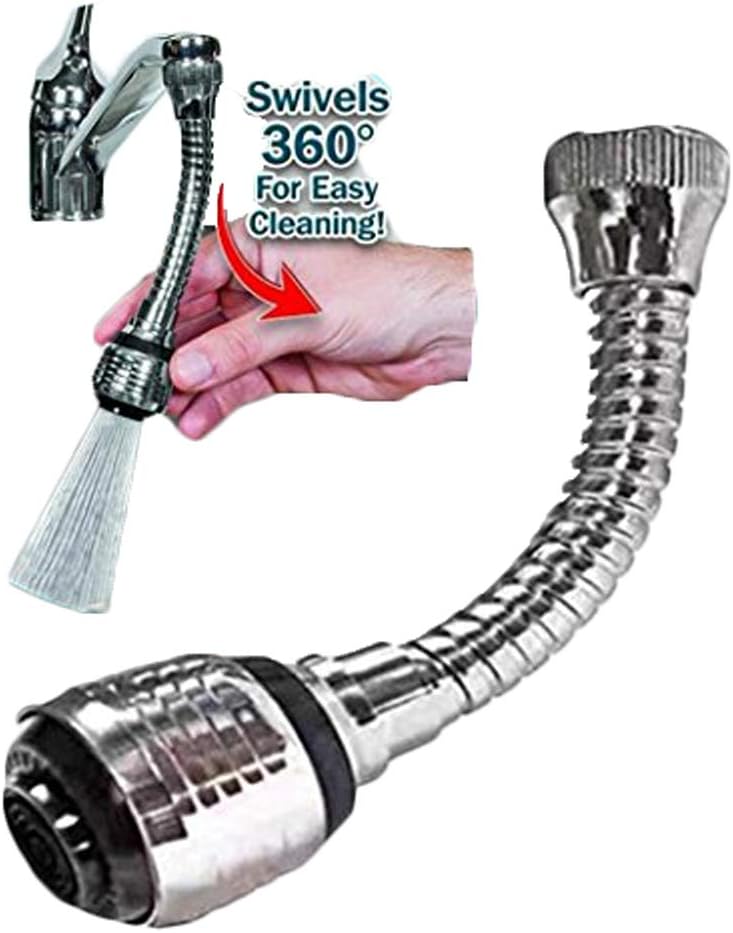 Flexible 360 Degrees Swivel Sink Faucet Stainless Steel Kitchen Faucet