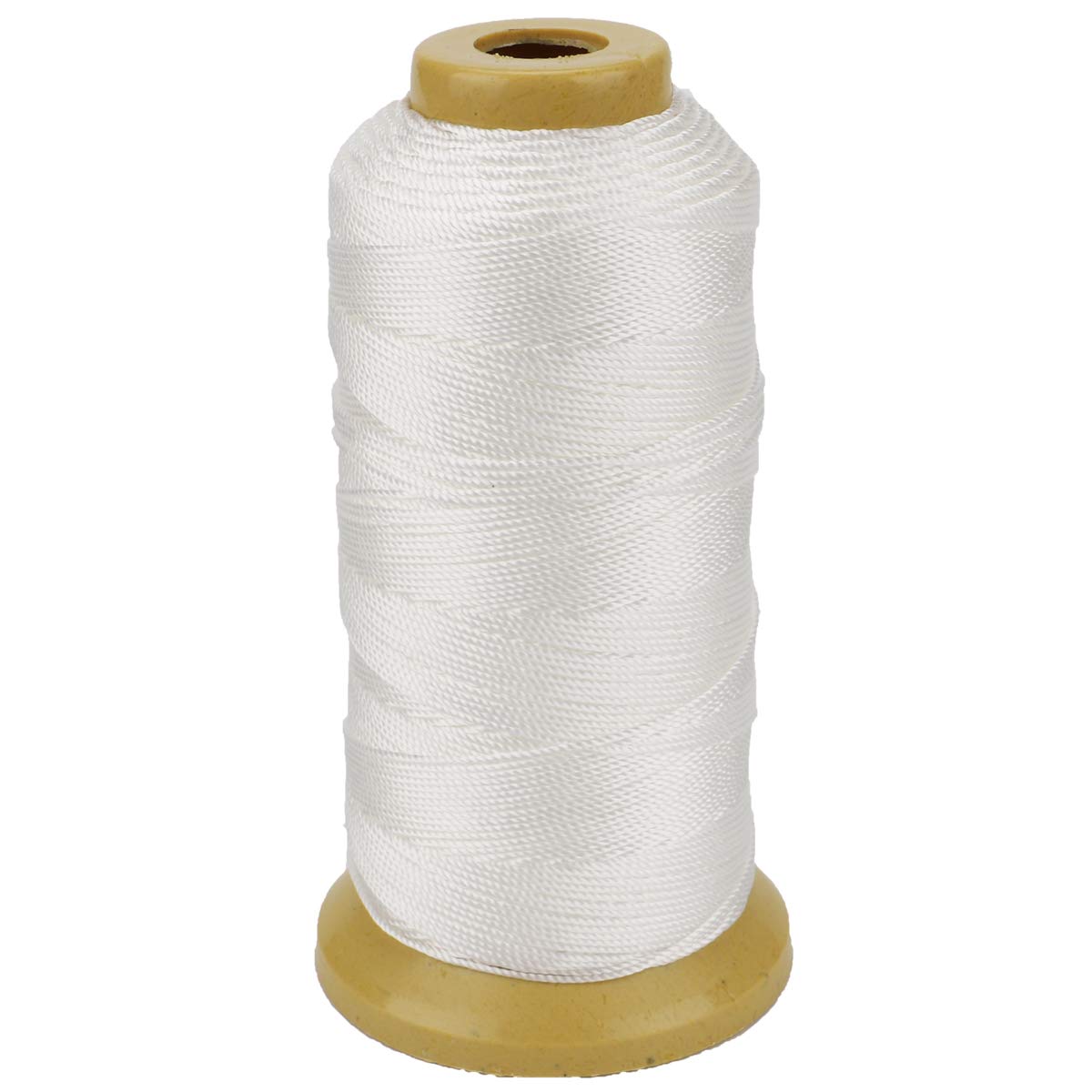 McFanBe 656 Feet Twisted Nylon Line Twine String Cord for Gardening Marking DIY Projects Crafting Masonry (1mm-656 feet, White)