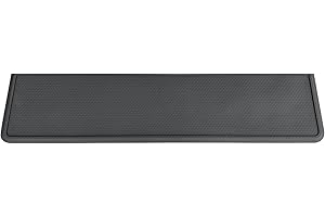 Xtreme Mats Refrigerator and Appliance Spill Floor Liner Mat, Drip Tray and Leak Catcher Mat, 27" or 37" Modern Heavy Duty Rubber - Slate Grey or Cappuccino (Slate, 27" L x 6" 1/2 D)