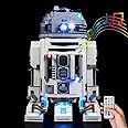 Kyglaring Led Lighting Kit for Lego Star Wars R2 D2, Light and Sound Set Compatible with Lego 75308 Building Set- Not Include The Lego Set (RC Sound Version)