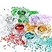 8 Boxes Makeup Face Body Glitter, 6 Colors Loose Holographic Cosmetic Chunky Glitter for Halloween, Face, Eye, Body, Hair, Nail and Other Occasions Decoration (Without Glue)