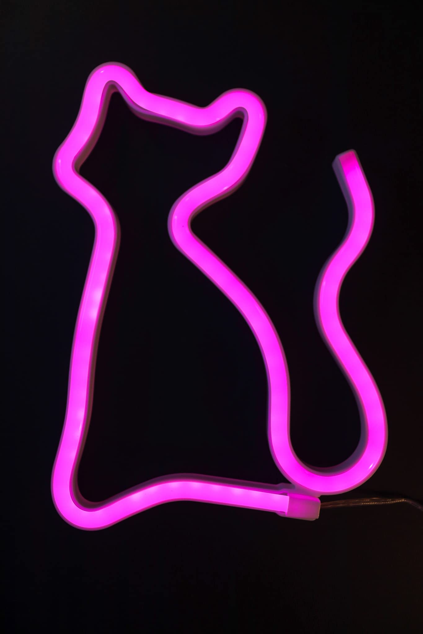 PRĀNA LIFÉ LED Decorative Pink Neon Cat Light | Ideal for Living Room or Bedroom Wall | Art Decor for Baby Room Child Party Gifts for Kids