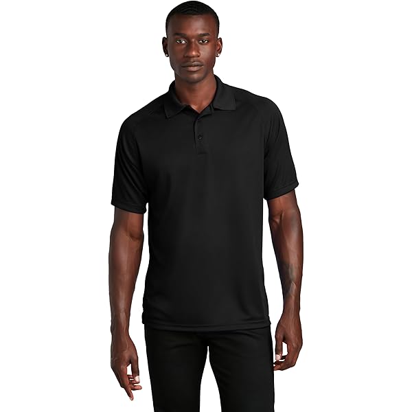 SPORT-TEK Unisex Dry Zone Raglan Polo True Red at Amazon Men's