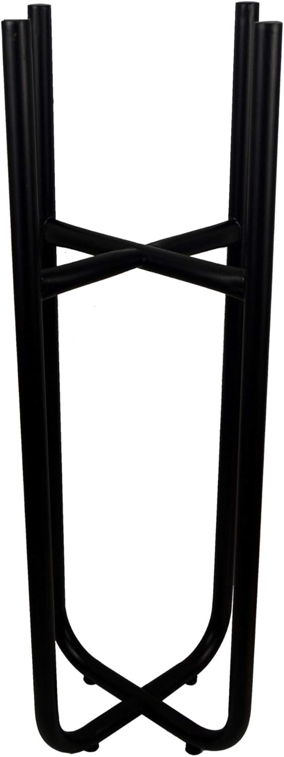 Leaf Metal Planter, Black, Gold, 62cm - Image 3