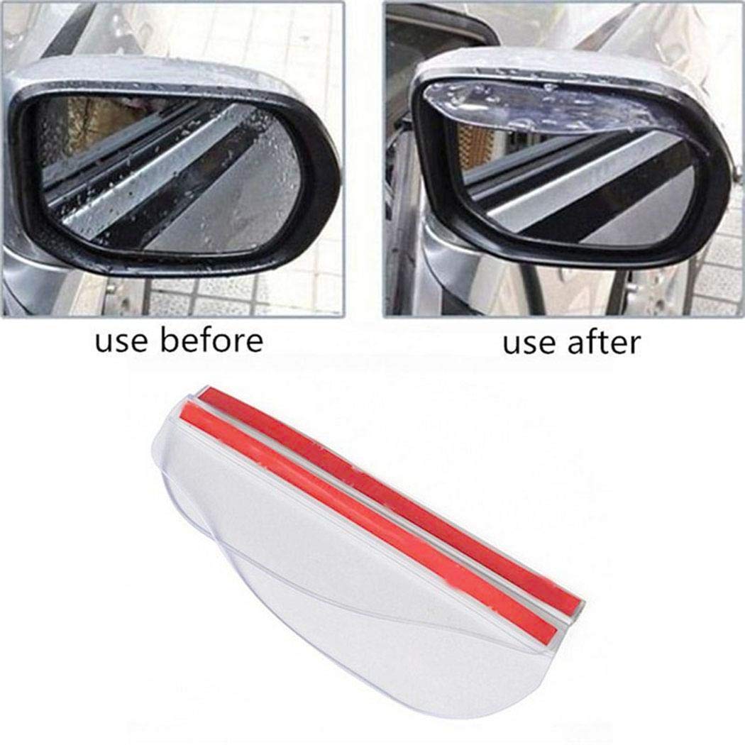 Pinsparkle New Car Back Mirror Rain Eyebrow Flexible Rearview Mirror Rainproof Blades Mirrors