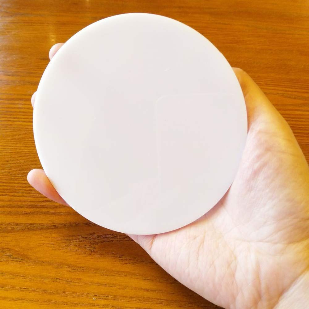 20PCS Acrylic Round Circle, Plexiglass Round Disc, Round Sheet, Lucite Circle Round Disc 1/8" Thick (White, 5.5")