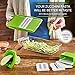 Mandoline Slicer - Premium Vegetable Potato Slicer Grater - Cutter for Tomato, Onion, Cucumber, Zucchini Pasta, Cheese - Julienne Veggie Peeler Chopper - Food Storage, 5 Blades & Hand Protector