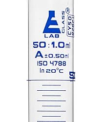 EISCO Graduated Cylinder, 50ml - Class A Tolerance